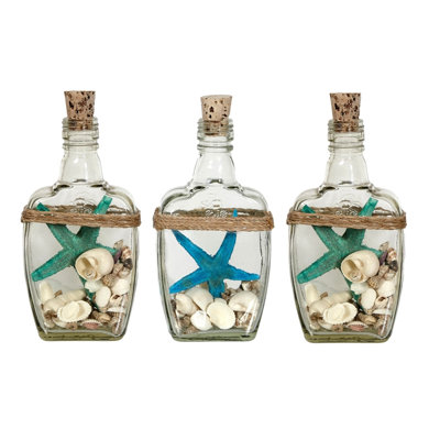 Brumley Starfish and Shell in Bottles