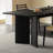 Black Rectangle Solid Wood Dining Tables-1717135067