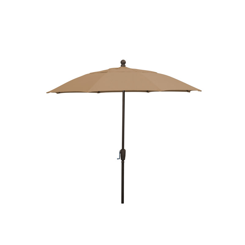 Home 96'' Market Umbrella, Champagne Bronze, Beige Sunbrella®