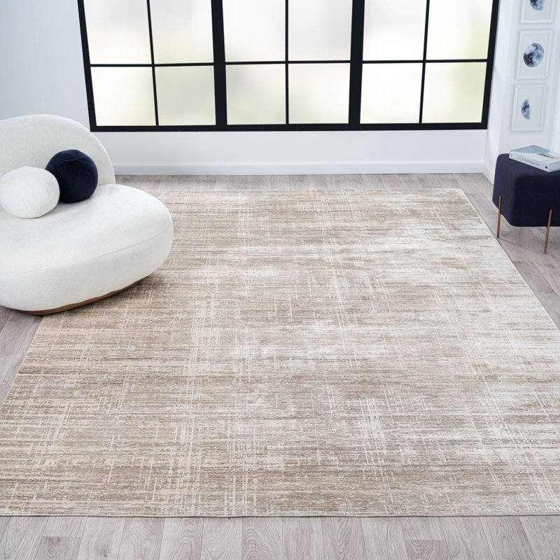 Echo Abstract Area Rug, Rectangle 5' x 7'