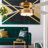 52" Lopato Brass and White 4-Blade LED Ceiling Fan