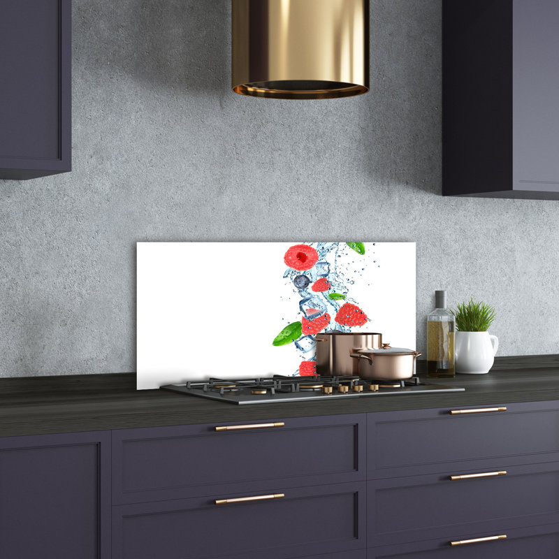 Lourens 50cm W x 100cm L Glass Peel and Stick Panel