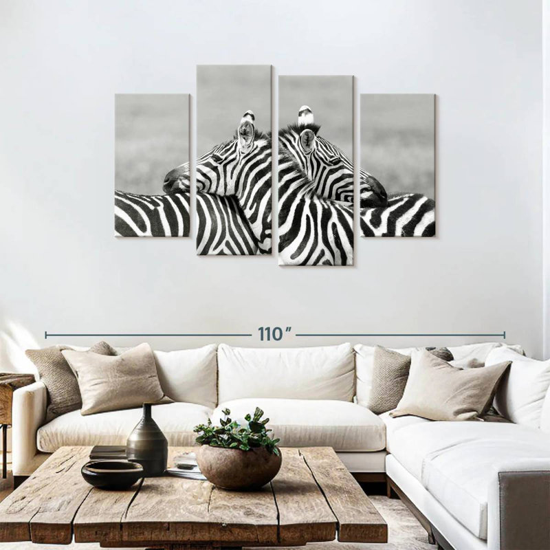 Loving Zebras, 48" H x 75" W