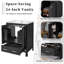 Meuble-lavabo de salle de bain avec lavabo encastré intégré et cabine de rangement-805210761