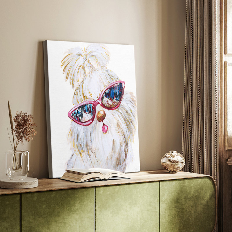 Shi Tzu Shades - Cavas enveloppés de galerie, H 48 po x l 32 po