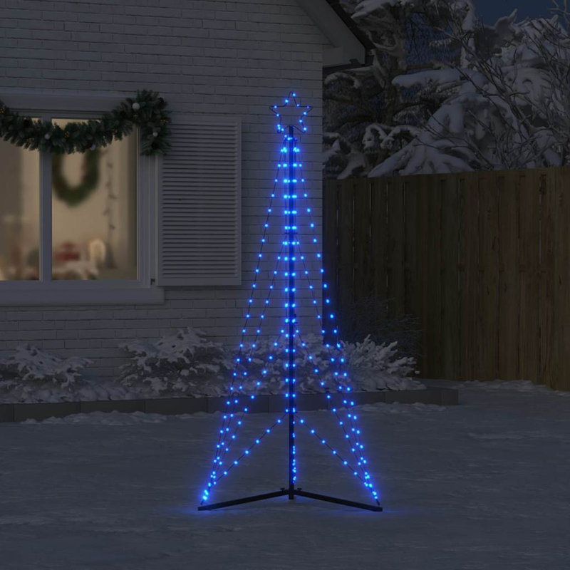 Powder Coated Steel Christmas Decoration, Blue