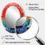 «Colorful Meditation Harmony Of Mind», miroir mural ovale multicolore-634705204