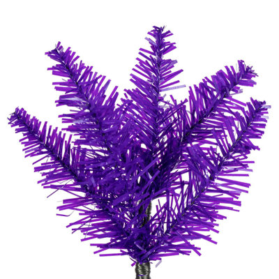 Purple Pencil Artificial Unlit Christmas Tree.