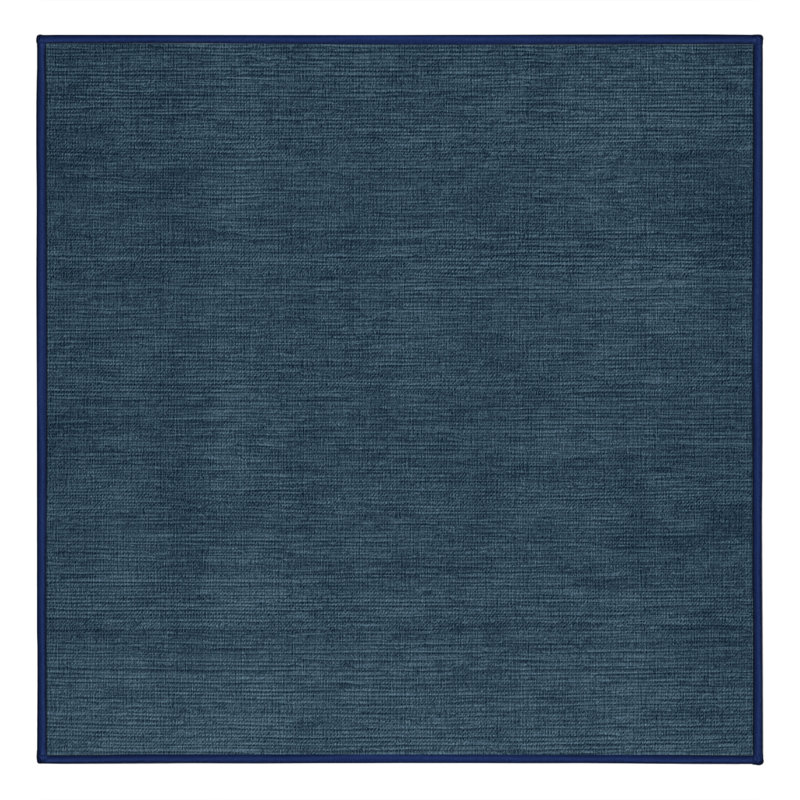 Tapis gris uni lavable à la machine, Carré 5 pi