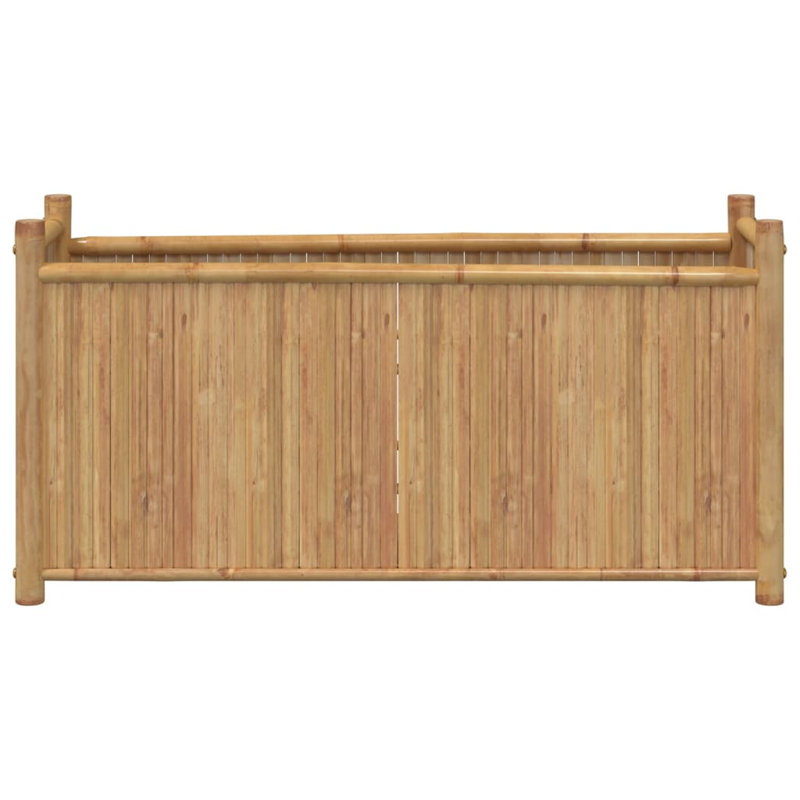 Bayou Breeze Planter 15.7"X15.7"X31.5" Bamboo, 19.7" H x 39.4" W x 11.8" D