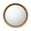 Gilded Oak Mirror, Round