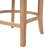 Liora 26.7" Seat Height Mid-Century Modern Fabric & Rubberwood Counter Stool with Armrests-1886262324