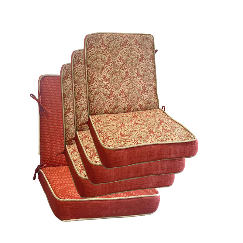 Coussin de siège / dossier d'extérieur 4 pièces Bungalow Rose