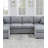 Contemporary Left and Right Armless Chaise Loveseat,Elegant and Versatile Seating Solution