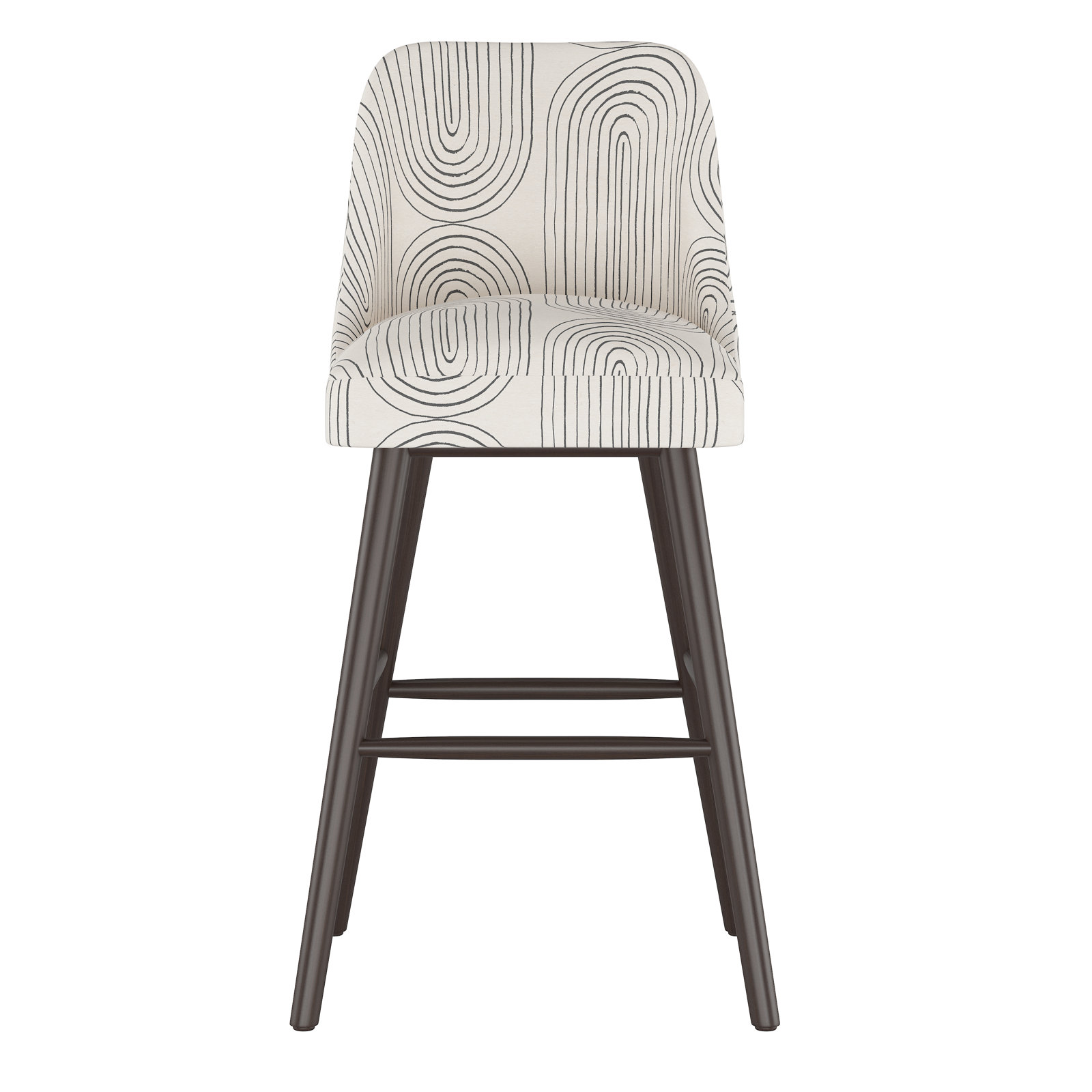 Gallie Bar & Counter Stool, Bar Stool (31” Seat Height), Espresso, Oblong Slate