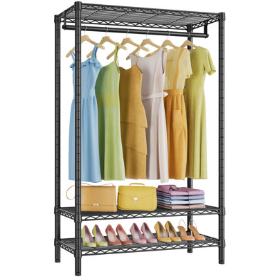 Portant à vêtements résistant à 3 niveaux pour une capacité maximale de 400 lb