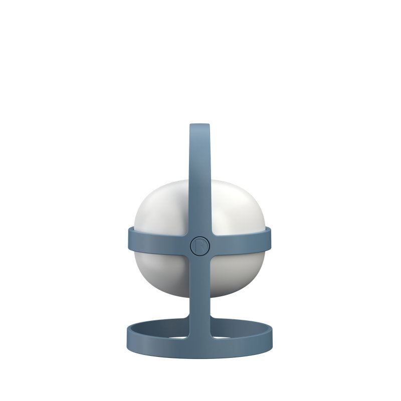Soft Spot Solar Circular, 7.3" H x 4.7" W x 4.7" D, Sky Blue