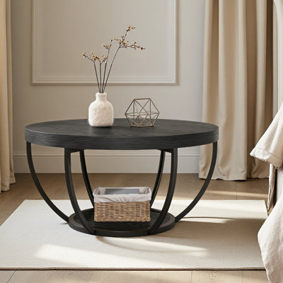 Round Chating Table,Central Table,2-Tier Coffee Table