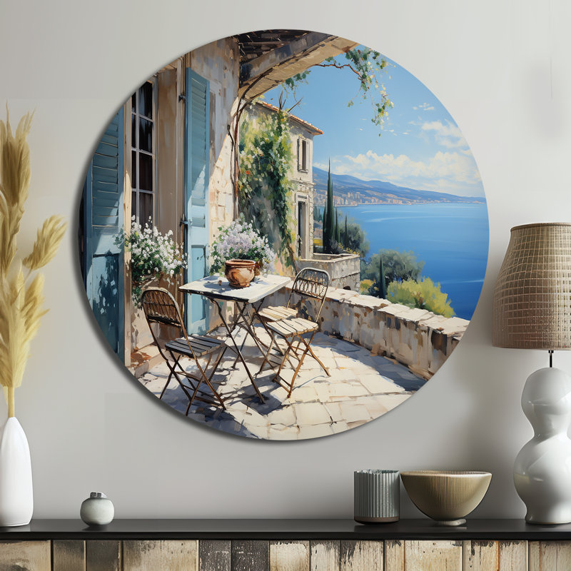 Pettway - Paysages d'art rond en métal, H 16 po x l 16 po