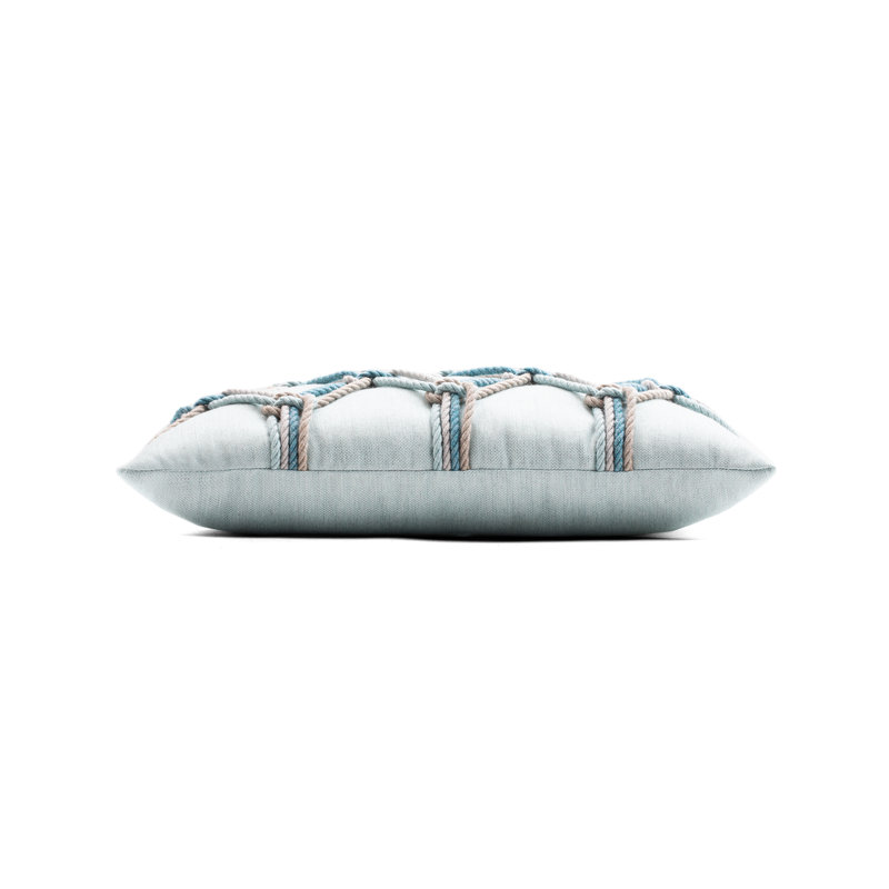 Lagoon Rectangular Indoor/Outdoor Pillow Cover & Insert, Indigo, Rectangular 12"H x 20"W