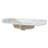 22" X 4" Bathroom Sink Side Splash, Size For Bathroom Vanity Sink Top, Engineered Marble Stone Side Splash, Bianco Carrara Wenato Color