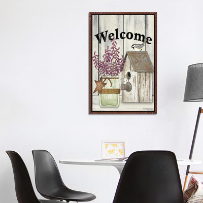 Welcome Flowers In Jar by Linda Spivey - Gallery-Wrapped Canvas Giclée on Canvas