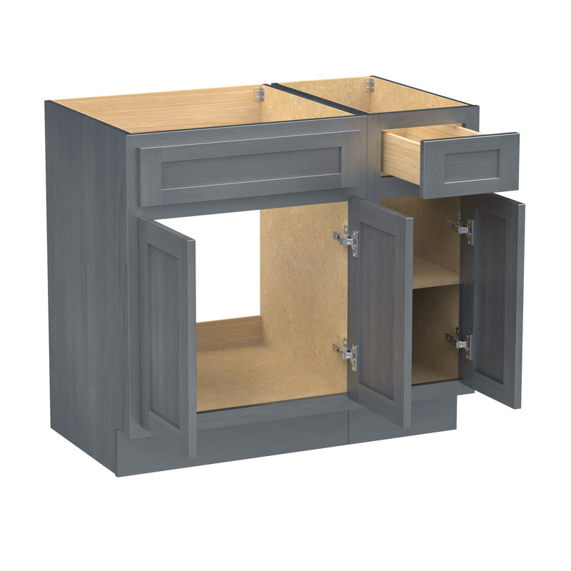 36 base de meuble-lavabo simple seulement, Argent argent