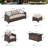 Argyri 9 - Person Outdoor Wicker Patio Conversation Furniture Set with Optional Fire Pit Table-87054263-87292006