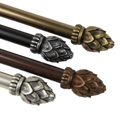 Boville Steel Adjustable Single Curtain Rod