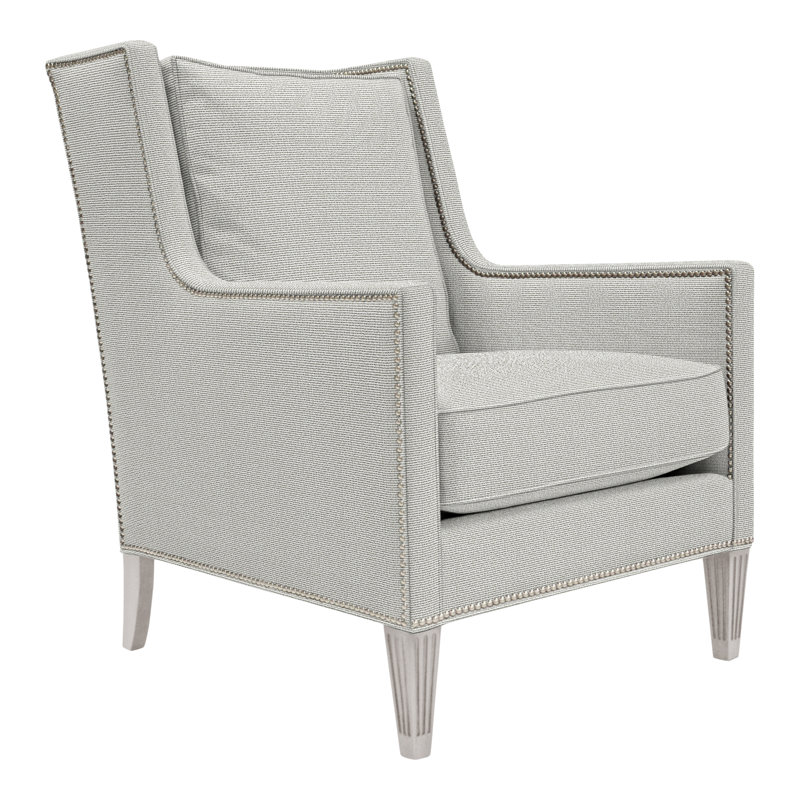 Fauteuil Compecium de 30 po Alec, Oui, Coton Callaloo, Gris tourterelle