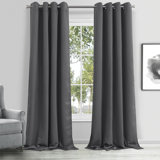 Hamden Solid Design 108" X 84" Black Out Window Panel Pair In Taupe