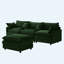 Canapé modulaire en L 105 po avec repose-pieds en chenille de 105 po, canapé de salon 3 places-806061039