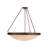 Dionne 6 - Light Brown Single Pendant