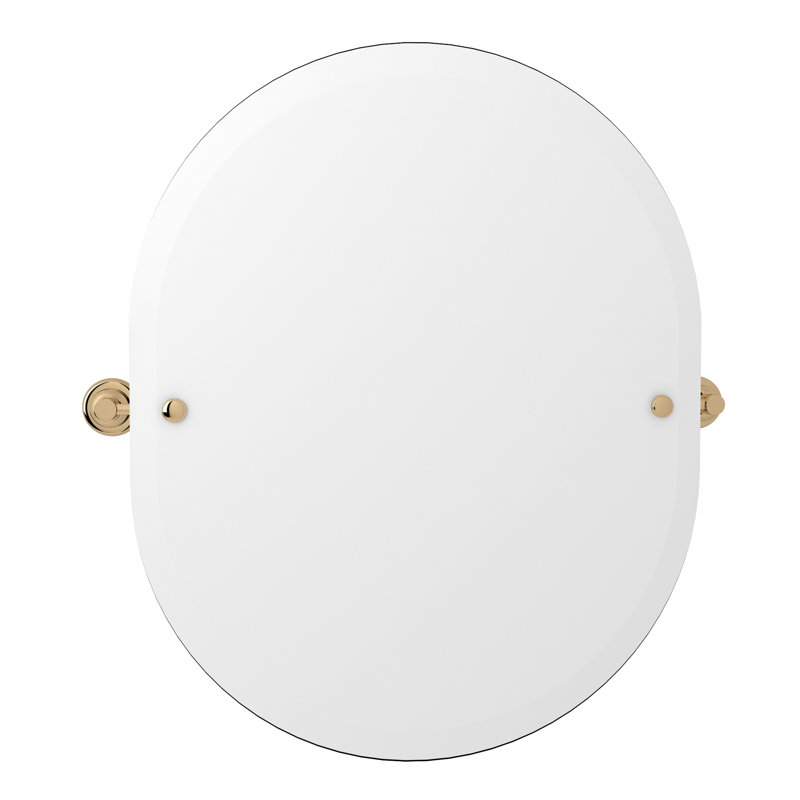 Holborn 25" Oval Mirror, English Gold