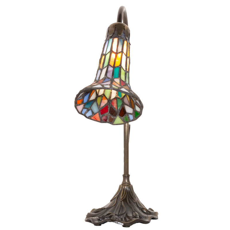Aveley Arched Table Lamp, Red/Blue/Green