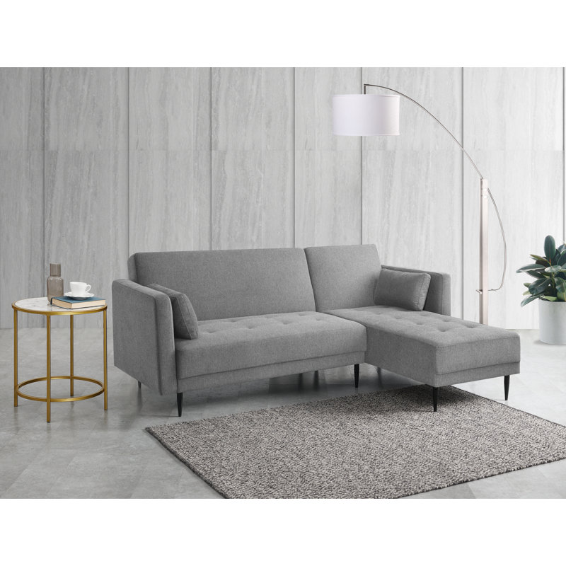Selma Reversible Sleeper Corner Sofa Bed, Pebble Grey