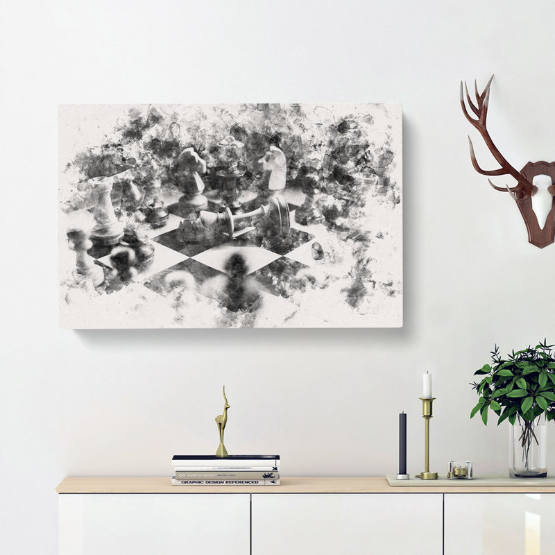 Chess Checkmate - Wrapped Canvas, 60cm H x 91cm W x 3cm D