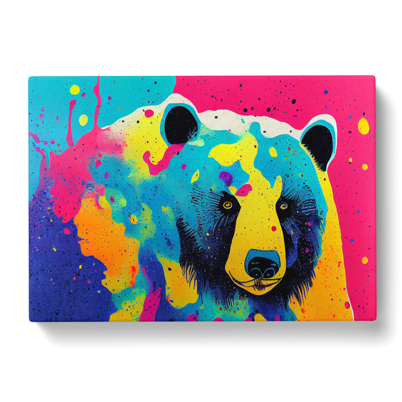 Bear Splash Vol.2 Abstract - Wrapped Canvas, 40cm H x 60cm W x 3cm D
