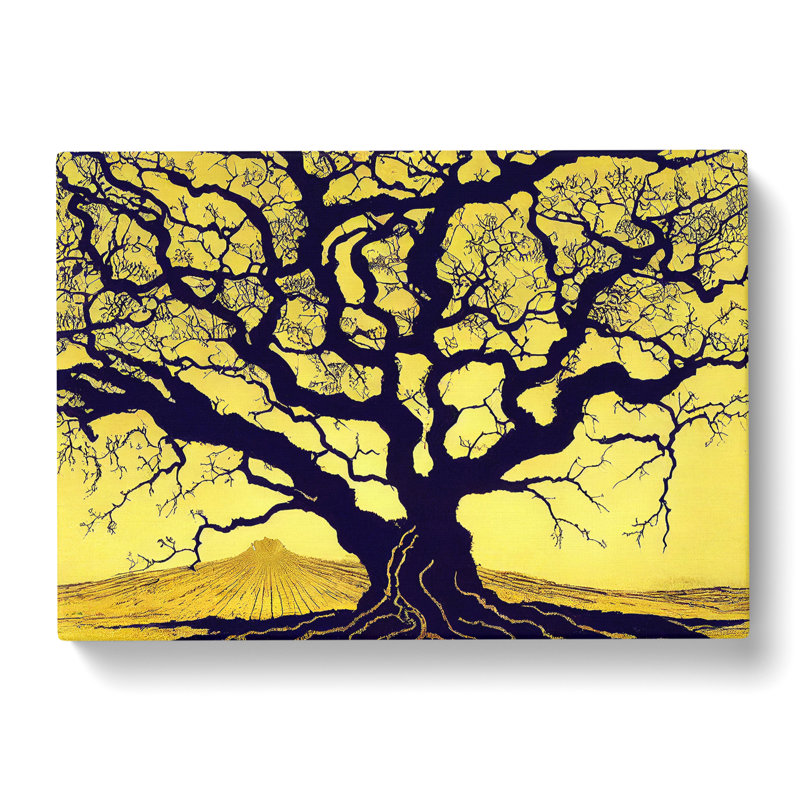 Enchanting Oak Tree - Wrapped Canvas Print, 40cm H x 60cm W x 3cm D
