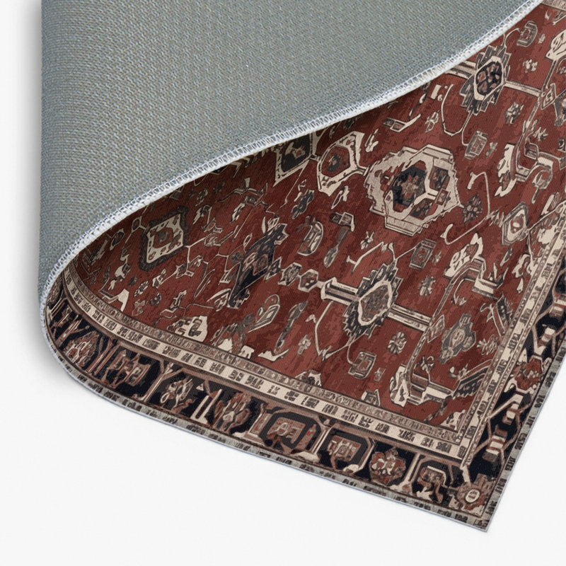 Tapis d'intérieur et d'extérieur noir Persian, Rectangulaire 2 pi x 3 pi