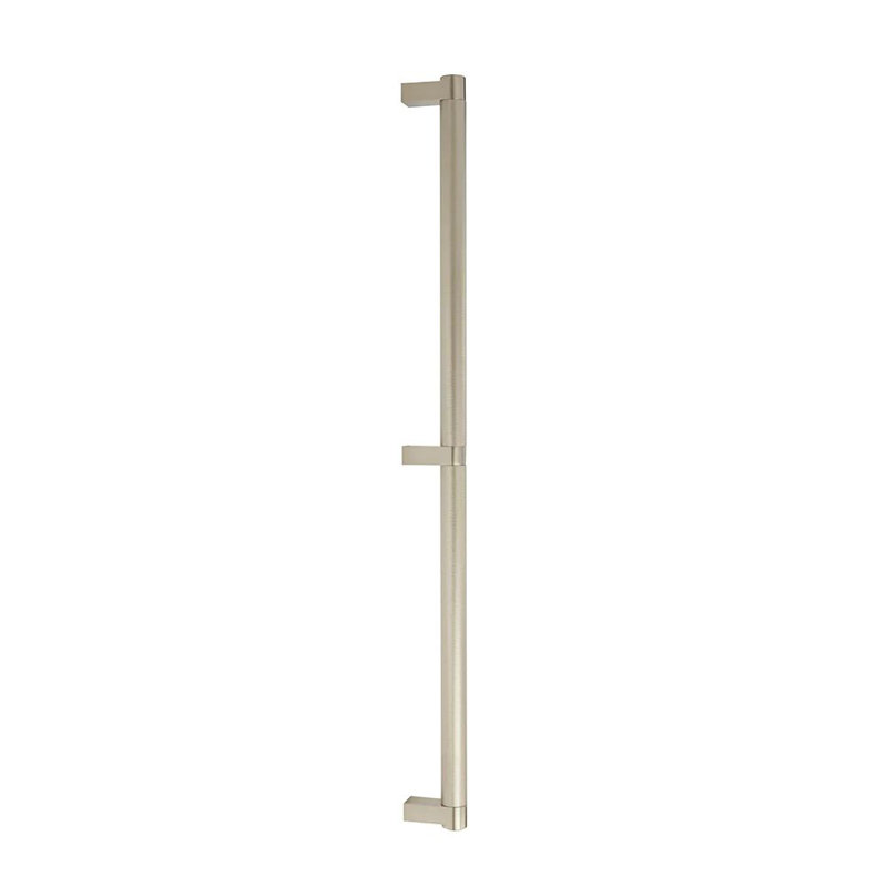 Emtek Select Appliance Pull Rectangular Stem & Knurled Bar, (GBTB), 24", Polished Nickel
