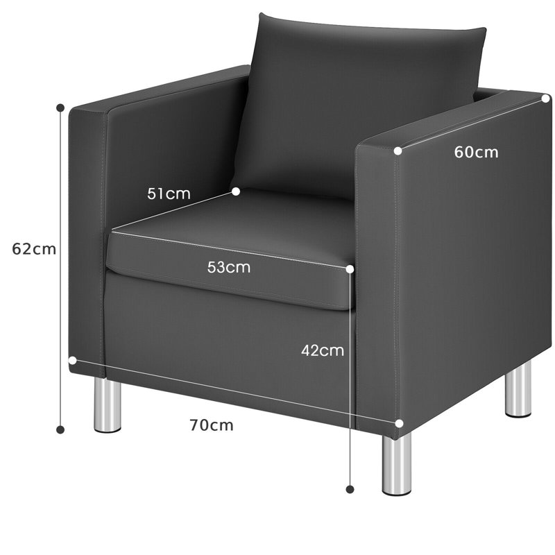 Lolington Faux Leather Armchair