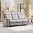 Alteo 2 Piece Modern Top Faux Leather Power Reclining Living Room Set with USB Port-98582770