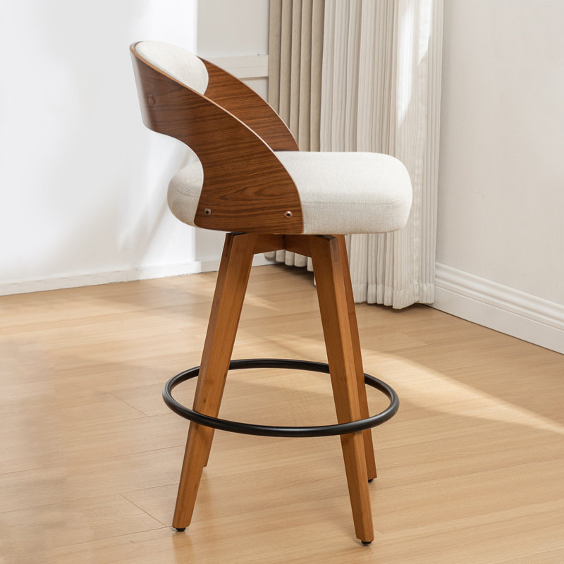 Tabouret de comptoir et de bar Chandler, Tabouret de bar (siège d’une hauteur de 30 po), Lin beige