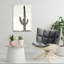 Arizona Saguaro View Abstract Contemporary Cactus Landscape Nature Wall Art Print 1 Piece Wrapped Canvas Wall Art-1390767181