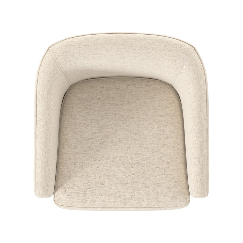 Fae Upholstered Arm Chair, Crypton Nomad Snow