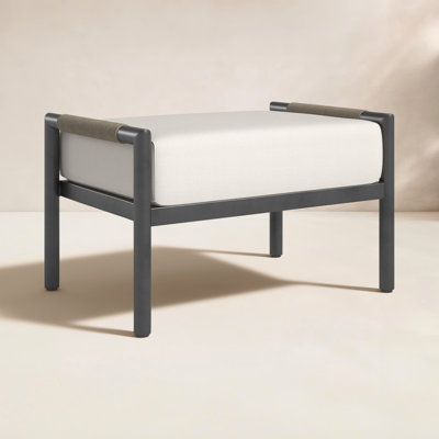 Esme Outdoor Ottoman with Sunbrella Cushion