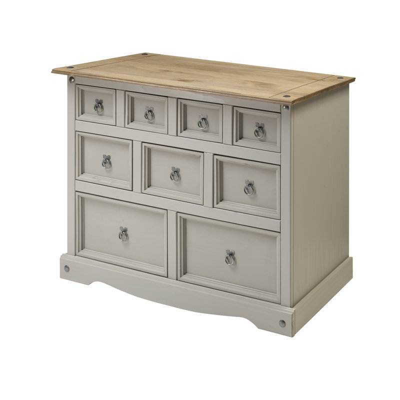 Palmea 103cm Solid Wood Sideboard, Grey