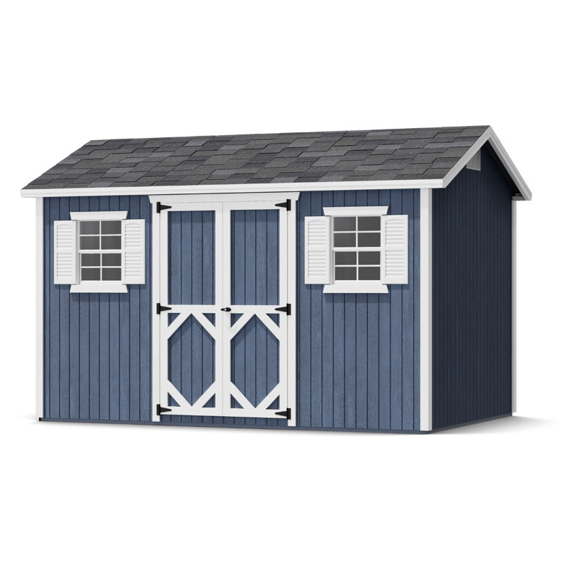 Classic Workshop Outdoor Wood Storage Shed, 8' x 12', Yes