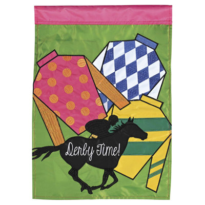 Flag Derby Time Silks 13x18